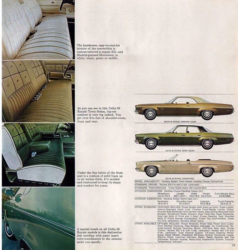 1972 Oldsmobile Full-Line Brochure Page 19